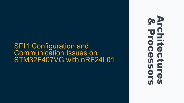 SPI1 Configuration and Communication Issues on STM32F407VG with nRF24L01