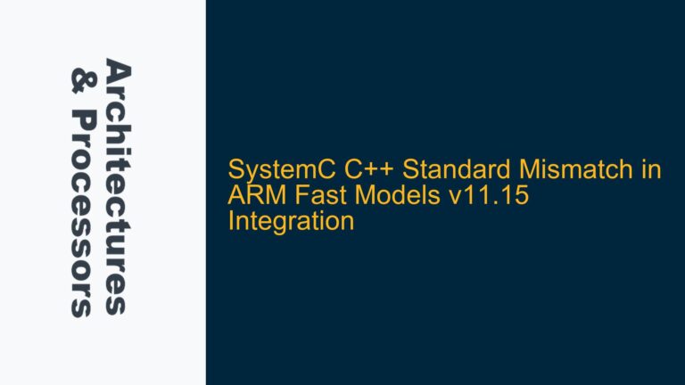 SystemC C++ Standard Mismatch in ARM Fast Models v11.15 Integration