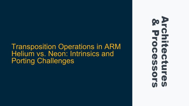 Transposition Operations in ARM Helium vs. Neon: Intrinsics and Porting Challenges