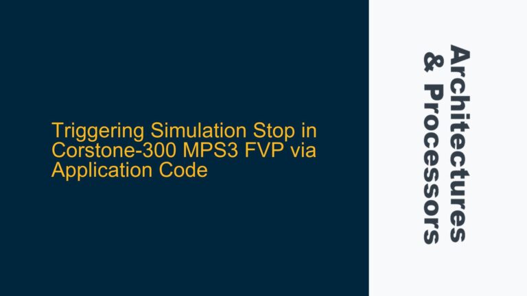 Triggering Simulation Stop in Corstone-300 MPS3 FVP via Application Code