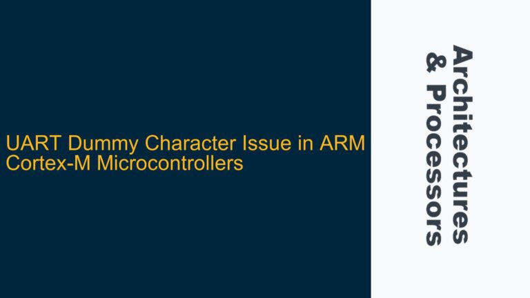 UART Dummy Character Issue in ARM Cortex-M Microcontrollers