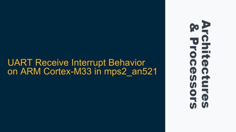 UART Receive Interrupt Behavior on ARM Cortex-M33 in mps2_an521