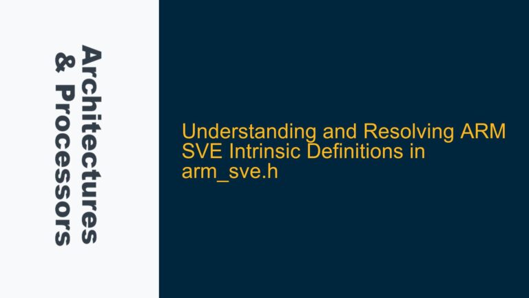 and Resolving ARM SVE Intrinsic Definitions in arm_sve.h