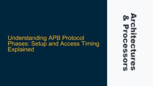 APB Protocol Phases: Setup and Access Timing Explained - System on Chips