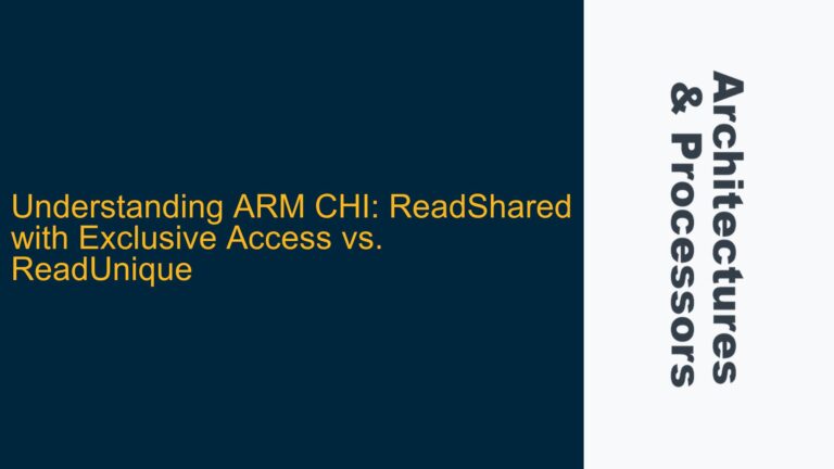 ARM CHI: ReadShared with Exclusive Access vs. ReadUnique