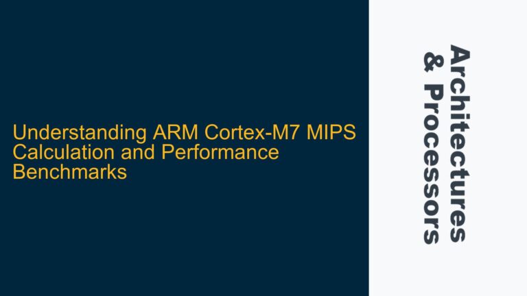 ARM Cortex-M7 MIPS Calculation and Performance Benchmarks