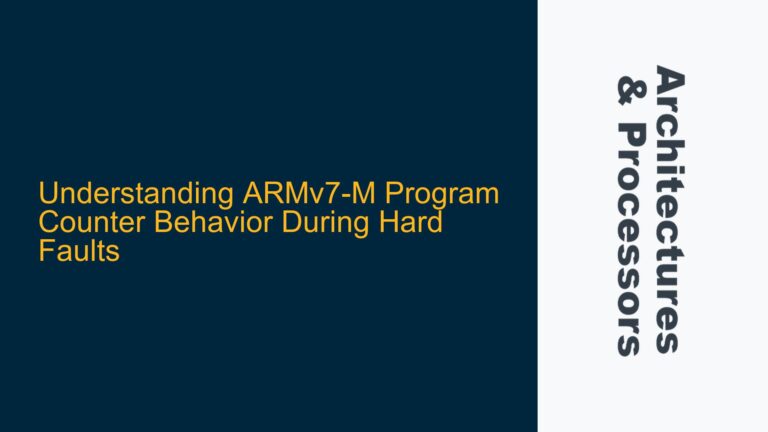 ARMv7-M Program Counter Behavior During Hard Faults