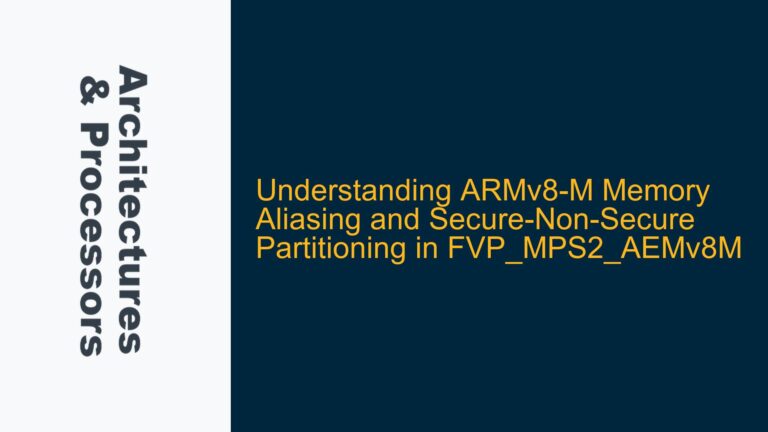 ARMv8-M Memory Aliasing and Secure-Non-Secure Partitioning in FVP_MPS2_AEMv8M