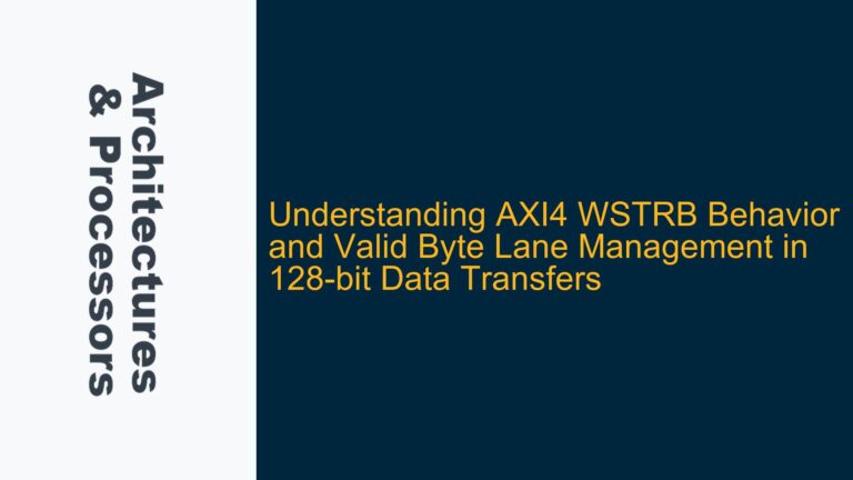 AXI4 WSTRB Behavior and Valid Byte Lane Management in 128-bit Data Transfers