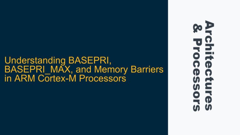 BASEPRI, BASEPRI_MAX, and Memory Barriers in ARM Cortex-M Processors