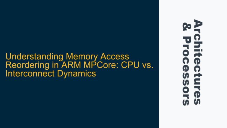 Memory Access Reordering in ARM MPCore: CPU vs. Interconnect Dynamics