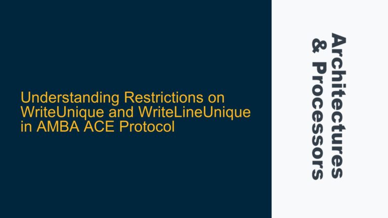 Restrictions on WriteUnique and WriteLineUnique in AMBA ACE Protocol