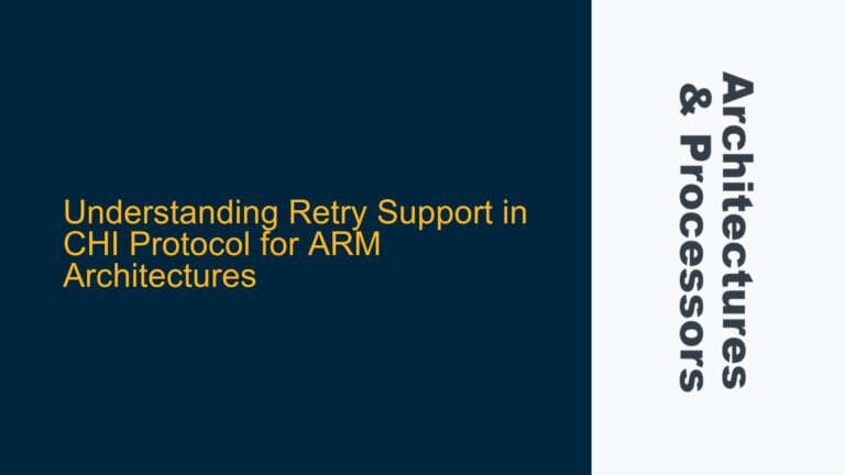 Retry Support in CHI Protocol for ARM Architectures