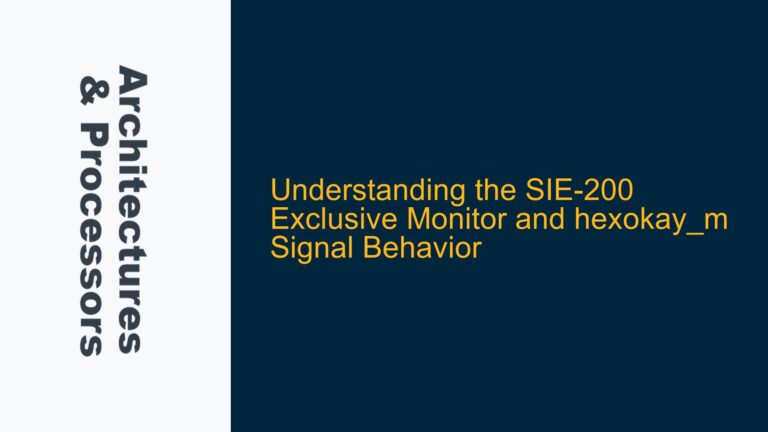 the SIE-200 Exclusive Monitor and hexokay_m Signal Behavior