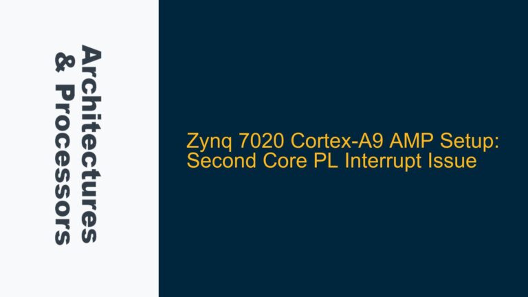 Zynq 7020 Cortex-A9 AMP Setup: Second Core PL Interrupt Issue